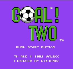 Goal! Two (USA) Title Screen